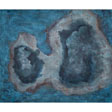 Paul Ulan-Taylor, Blue Cell, acrylics with matt over gloss varnish on canvas, 100 x 120 cm (39⅜ x 47¼ in), 2015 SOLD