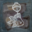 Paul Ulan-Taylor, Bobber, oils and acrylics with matte over gloss varnish on canvas, 30 x 30 cm (11¾ x 11¾ in), 2015